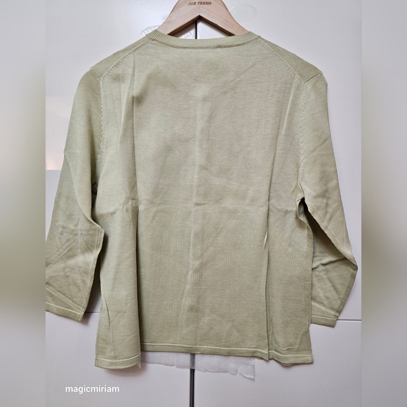 BNWT NEW RODIER PARIS SILK CARDIGAN MINT GREEN - Picture 6 of 8